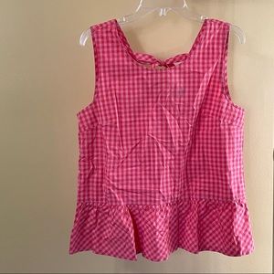 J Crew Checkered Sleeveless Top